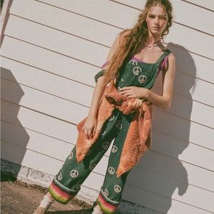 Urban outfitter peace sign overalls